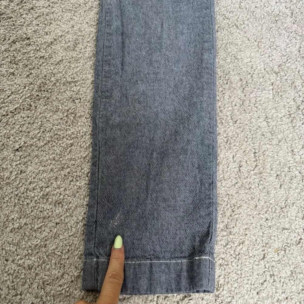 J Crew Stretch‎ 484 Slim Blue Chambray Chino Pants Size W28 L 32